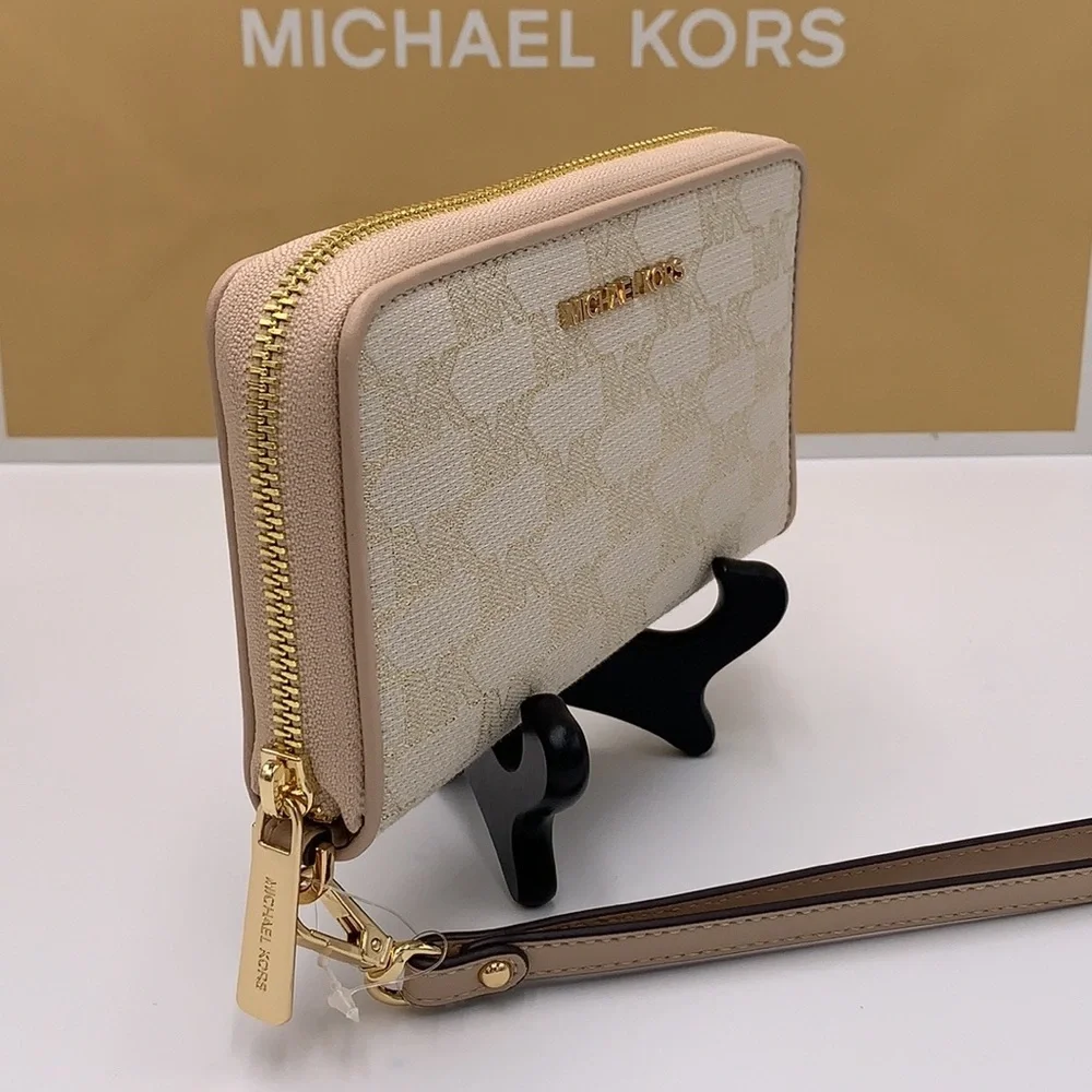Michael Kors Jet Set Travel Large Multifunctional Phone Case Wristlet Wallet